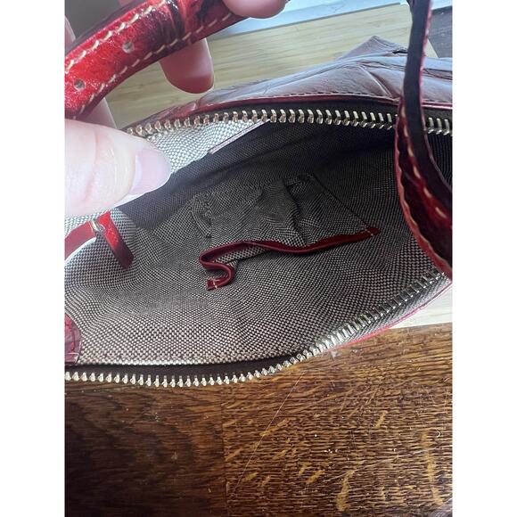 Dooney and Bourke Red Crocodile Print Shoulder bag - Picture 9 of 12
